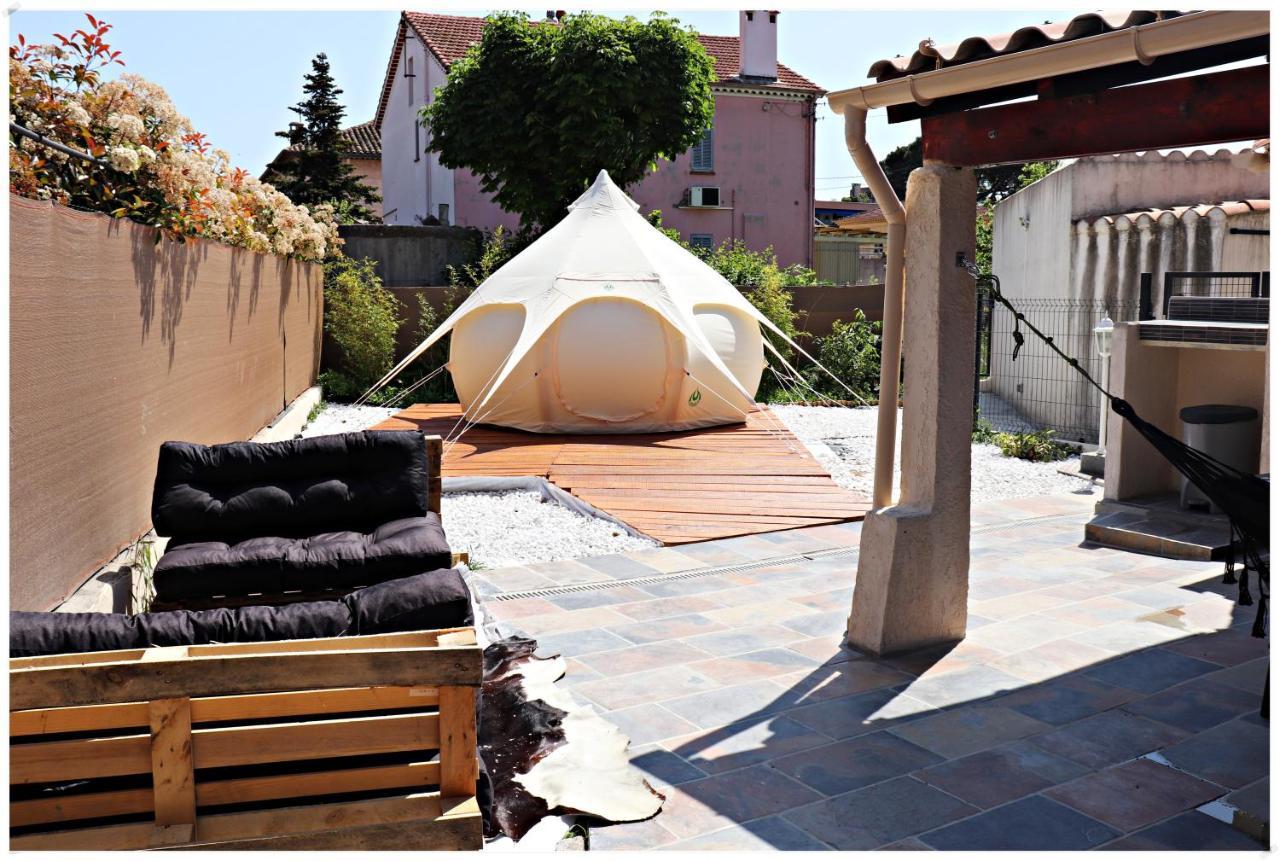 Superbe Glamping Avec Terrasse Privative 5Min Mer Cannes Kültér fotó